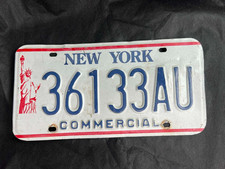 Vintage New York State Liberty 🗽 Commercial License Plate NY Tag NICE!!!