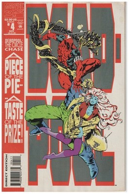 Deadpool: The Circle Chase #4 1993 Joe Madureira Cover Copycat Slayback Marvel