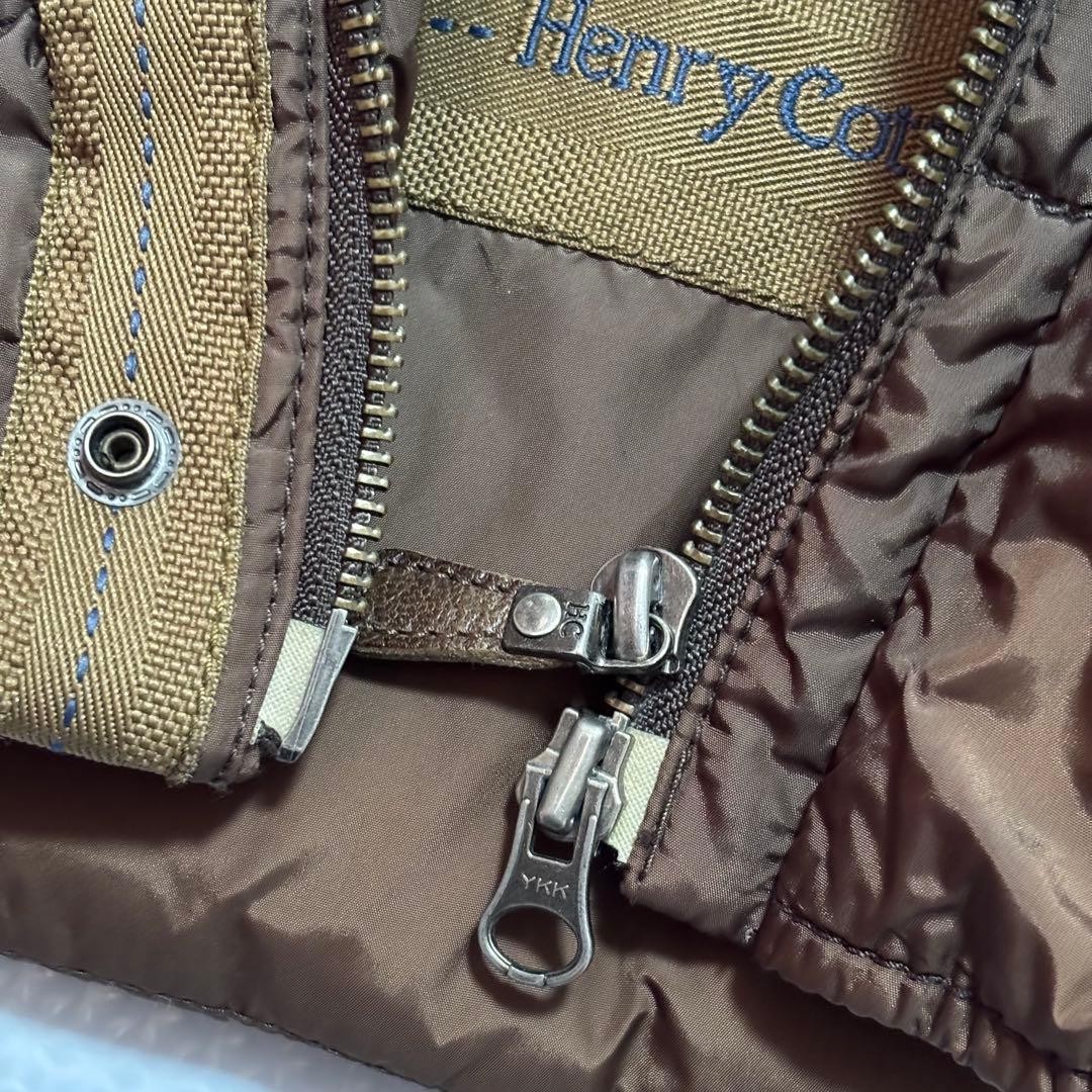 Henry Cotton's Brown Down Jacket M - Lightweight … - image 9