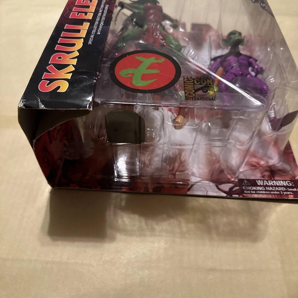 Figura de acción Marvel Diamond Select Skrull Elektra and Skrull paquete de 2 2008 nueva en caja Foto 4 de 4