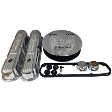 Nos Mopar 318 340 360 Valve Cover Air Cleaner Kit - Polished - Die Cast Nos Mopar 318 340 360 Valve Cover Air Cleaner Kit - Polished - Die Cast