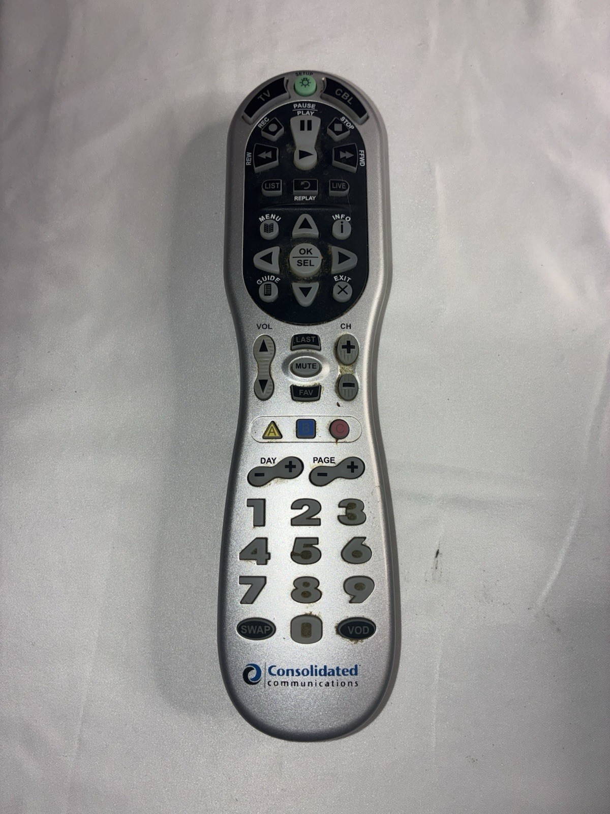 Control - Urc1090 Simple Large Backlit Buttons Tv Cable