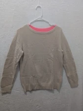 Gap Pure Angora Rabbit women's Nylon Regular Fit Boat Neck  Brown sweater Size M