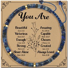 Inspirational Gifts Bracelets for Women Healing Natural Stone Bracelets - Get...