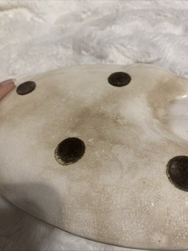 Vintage MCM Kitschig Handbemalt Keramik Aschenbecher Schmuck Schale 3-D Pfeife - Bild 9 von 9