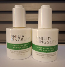~ NEW ~ SET OF 2 x PHILIP KINGSLEY OVERNIGHT SCALP BARRIER SERUM 60ml FULL SIZE