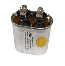 Run Capacitor, Oval, 4 Mfd., 370 Volt, CR4X370