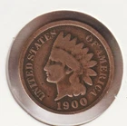 US Rare Old West 1900 Indian Head Penny Coin American Collection Shield Cent USA