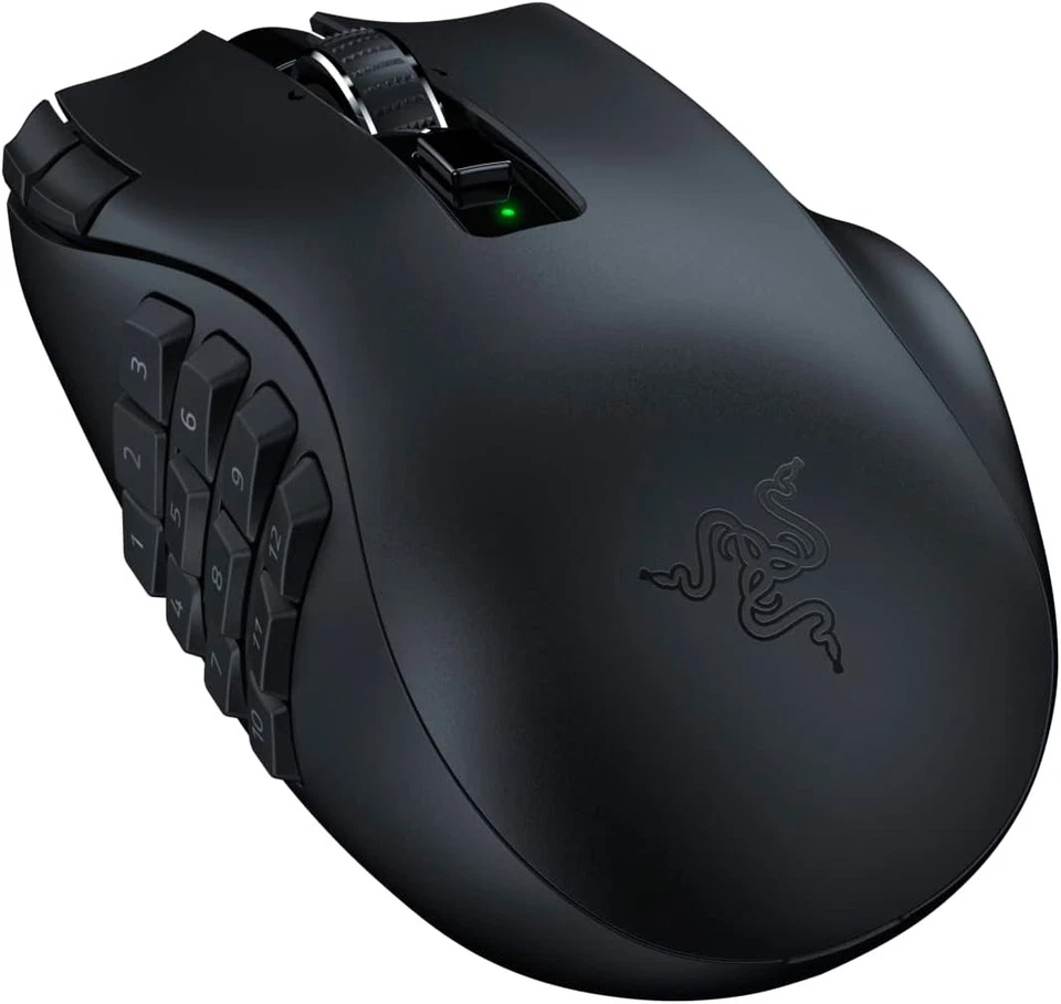 Razer Naga V2 HyperSpeed - Ergonomic Wireless MMO Gaming Mouse (with 19 Programm - Image 2 of 4
