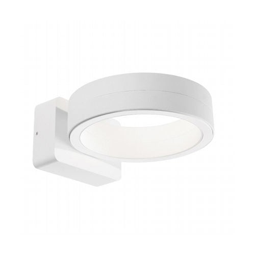 Lampada da Parete Esterna Moderna Sovil Plaza 16W Bianca Tonda LED
