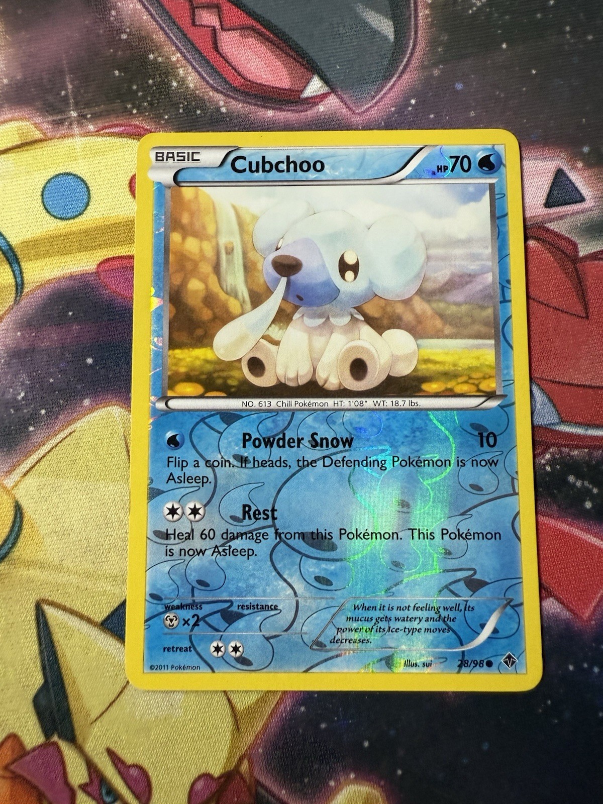 Cubchoo - Reverse Holo - 28/98 Emerging Powers - Pokémon TCG - 2011 LP