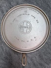 Vintage Griswold Large Block Logo Round Hand Griddle No 10 FULLY RESTORED