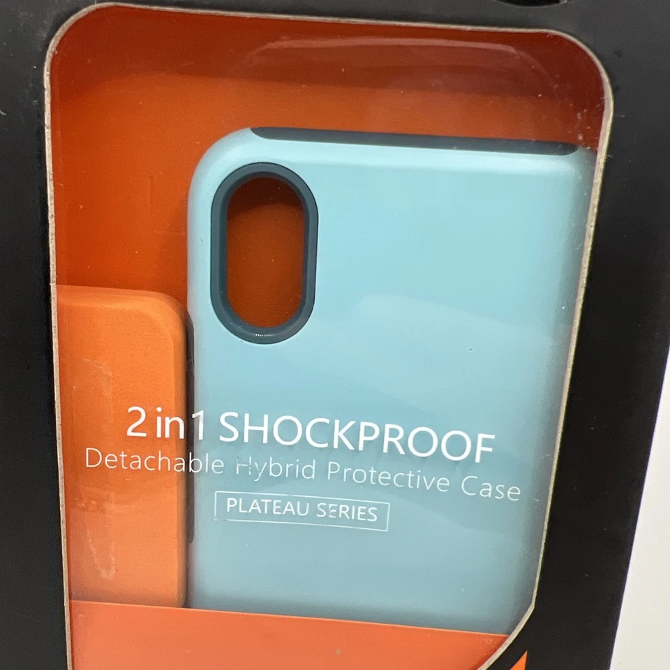Funda para teléfono celular Shieldon serie plataforma a prueba de golpes iPhone X verde claro Foto 2 de 4