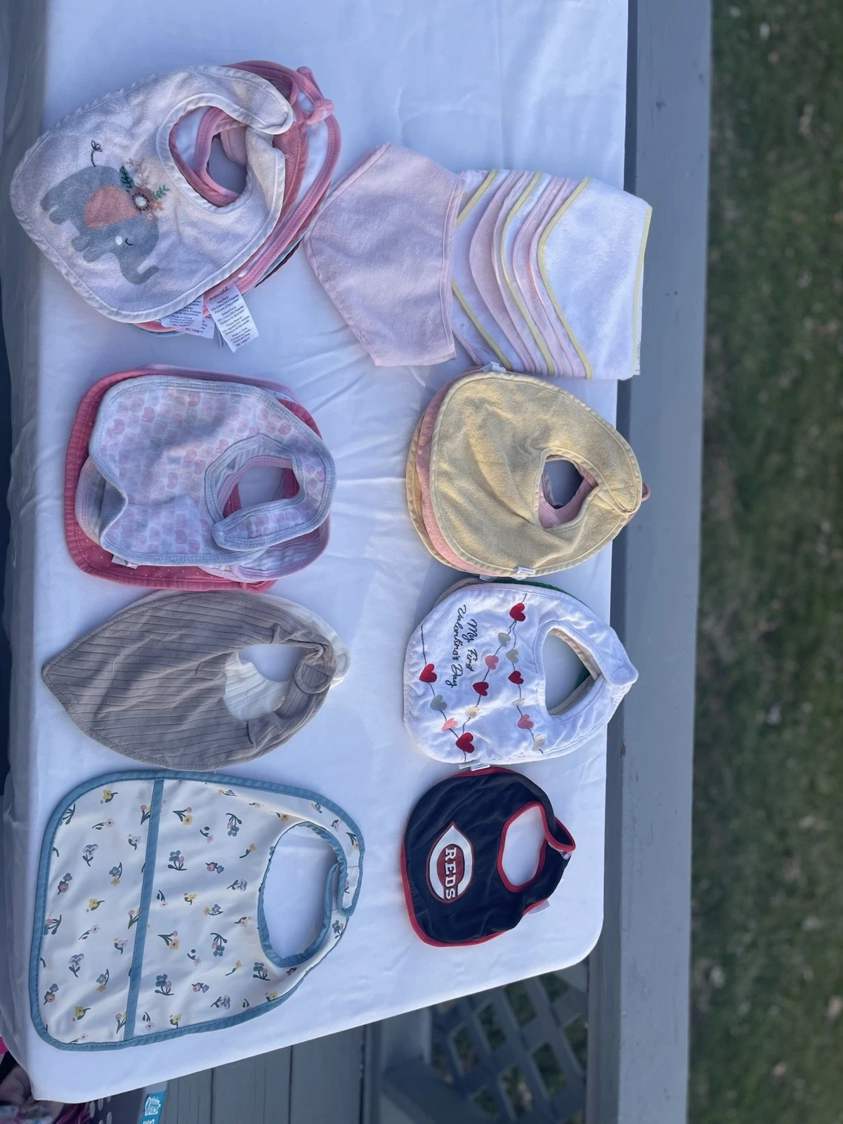 Lot of 39 various types of baby bibs
Opens in a new window or tab