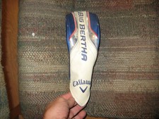slightly used Callaway Big Bertha Fairway 3 wood headcover no number blue /white