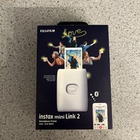 Fujifilm Instax Mini Link 2 Bluetooth Smartphone Printer – Clay White Brand New