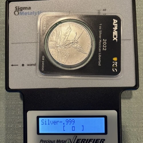 2022 1 oz .999 Silver Mexican Libertad 1 oz APMEX PCGS First Strike BU