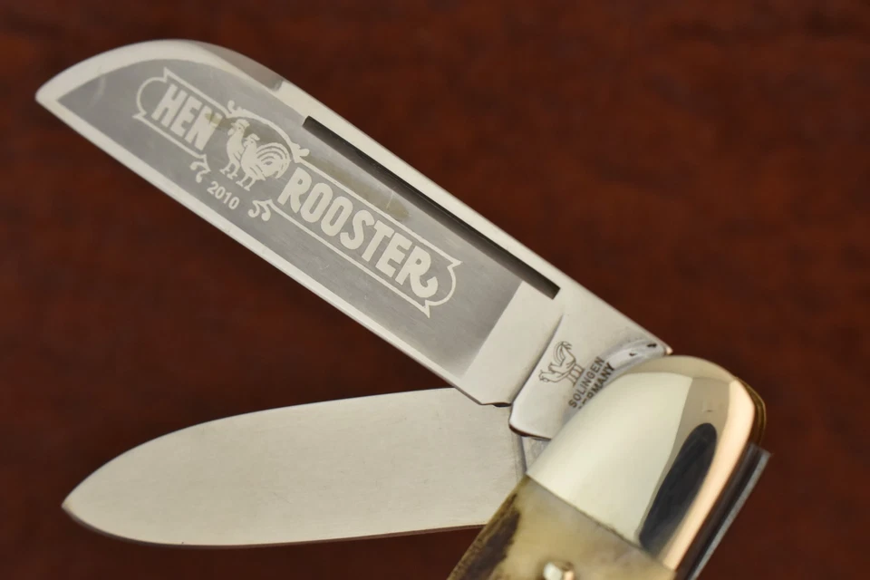 CUCHILLO DE CONGRESO JUMBO CIERVO SOLINGEN ALEMANIA CUBIERTOS BERTRAM GALLINA Y GALLO (24840) Foto 4 de 4