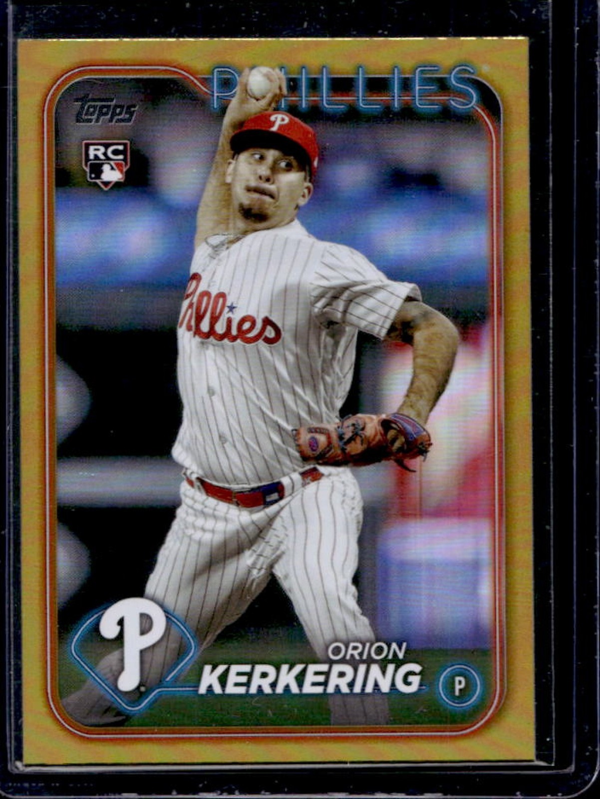 2024 Topps Orion Kerkering RC Gold Foil Rookie #520 Phillies