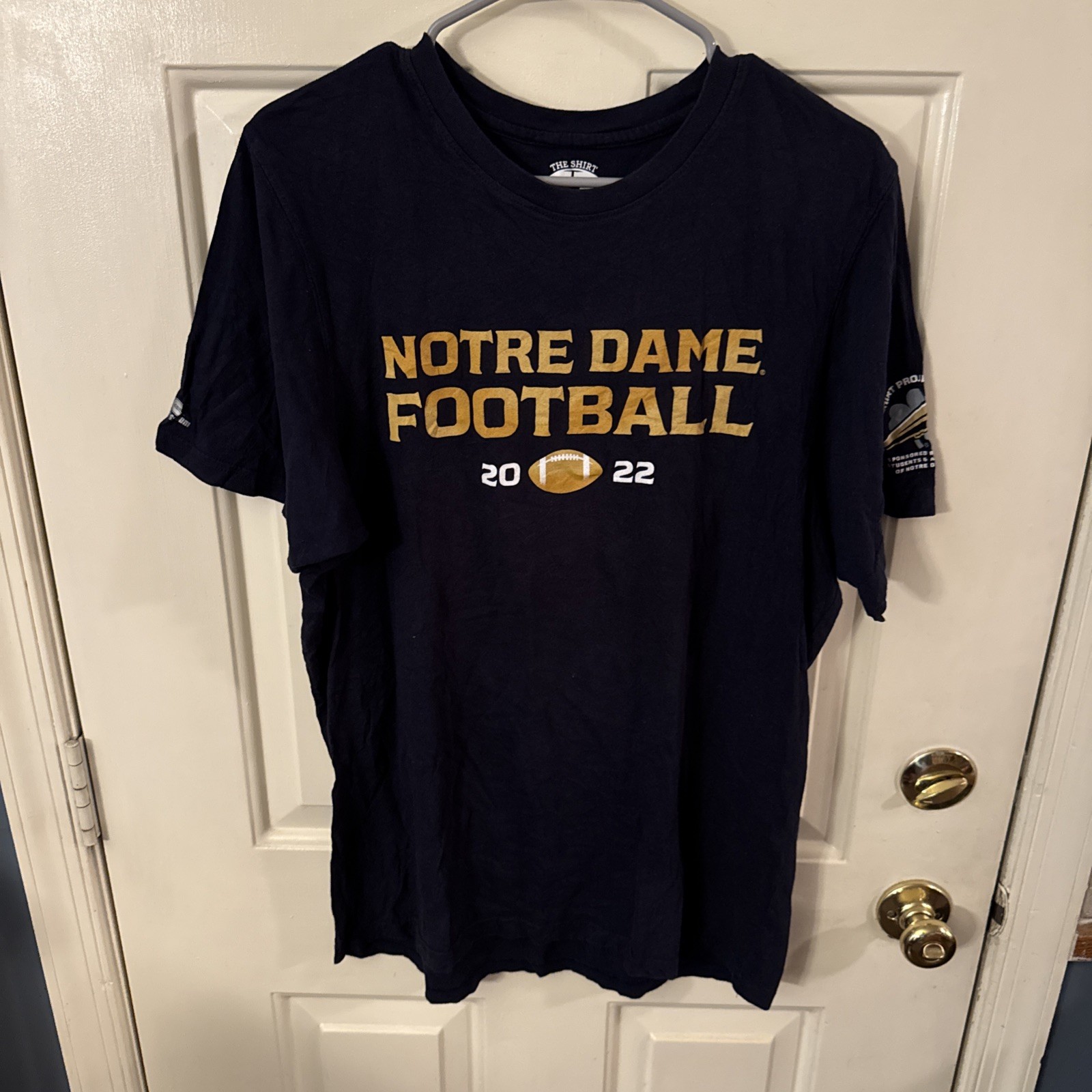 Large Notre Dame Football T Shirt Colosseum Brand 2022
