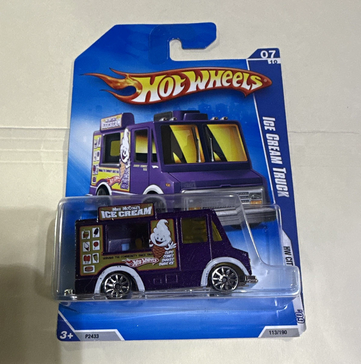 Hot Wheels Contemporary Manufacture Diecast Ice Cream Trucks for
