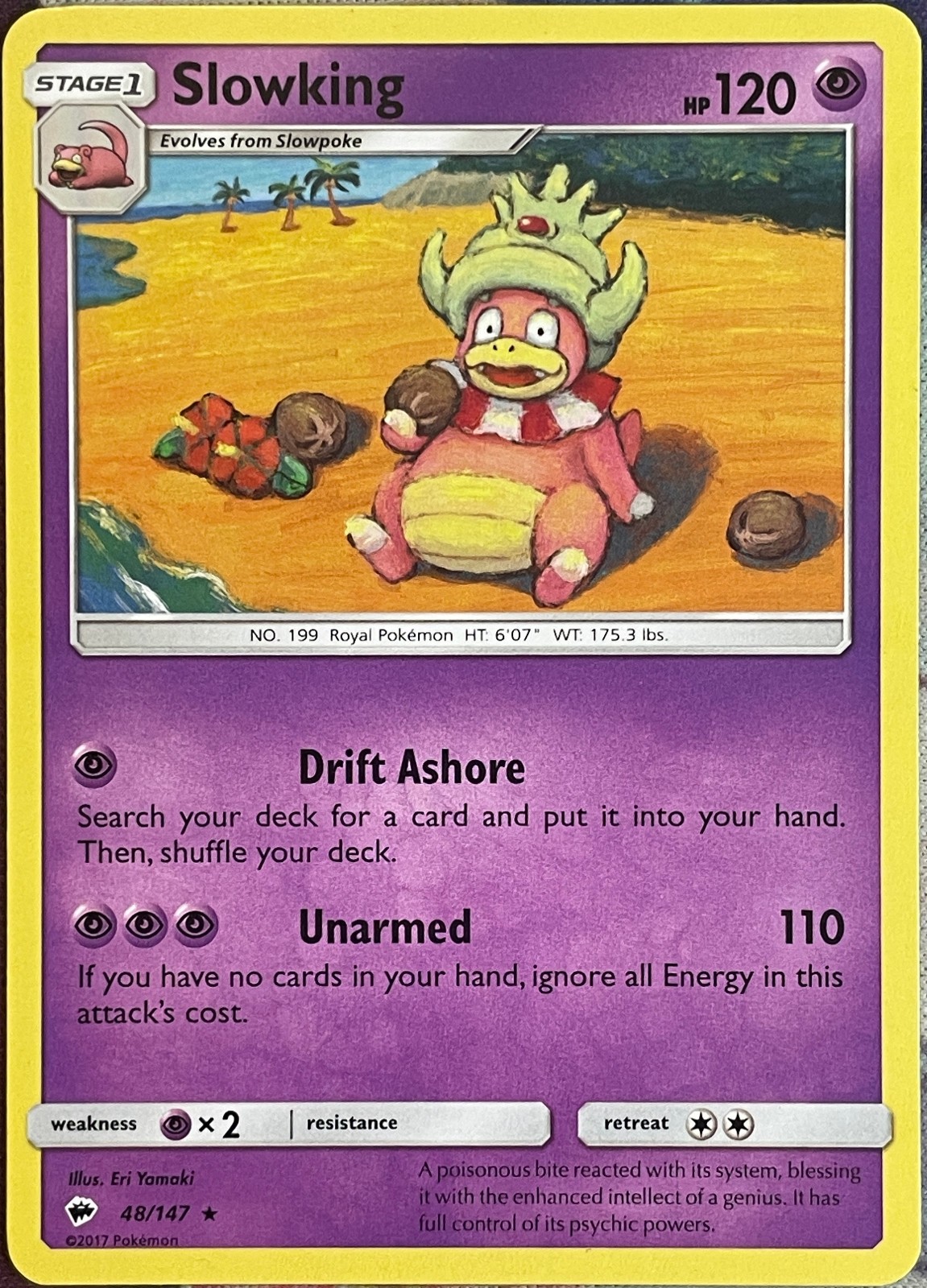 Slowking Rare - 48/147 - Burning Shadows Pokemon 2017