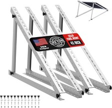 2 Sets 45inch Adjustable Solar Panel Tilt Mount Brackets with Foldable Tilt Legs
