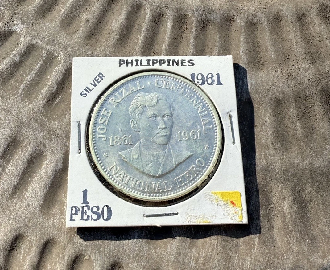 1961年フィリピン ホセ・リサール1ペソ記念銀貨 PCGS認証 トーン❗️ Uncirculated Uncertified 1961 Philippine Coins for sale | eBay