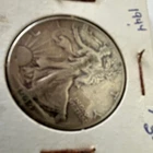 1944 Liberty Walking Half Dollar 50C Silver 0.9 Fineness Uncertified Holder