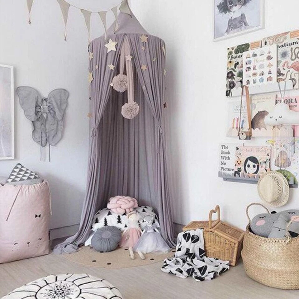 Mosquitera colgante para cama de bebé bola de flores cuna accesorios colgante de pared decoración Foto 2 de 4