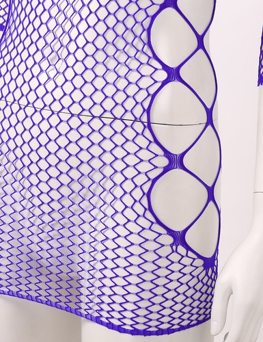 TiaoBug Babydoll Fishnet Dress Bodystocking Bodysuit Lingerie Sleepwear Club - Picture 297 of 332
