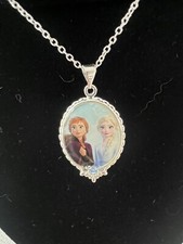 Disney Frozen II Necklace Pendant in Brass with Silver Electroplate