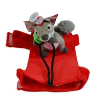 Wondershop Pet Squirrel Rider Extra Small Dog Costume Red with Gray Plush Detail