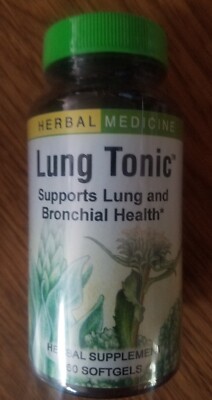 Herbs Etc Lung Tonic 60 Softgel Exp. 8/25 Fast Free Ship Low Price