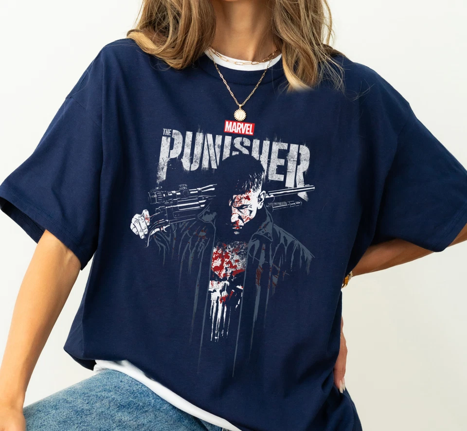 Marvel The Punisher Frank Castle Vigilante Unisex Camiseta Niño Camisa 111051 - Imagen 3 de 4