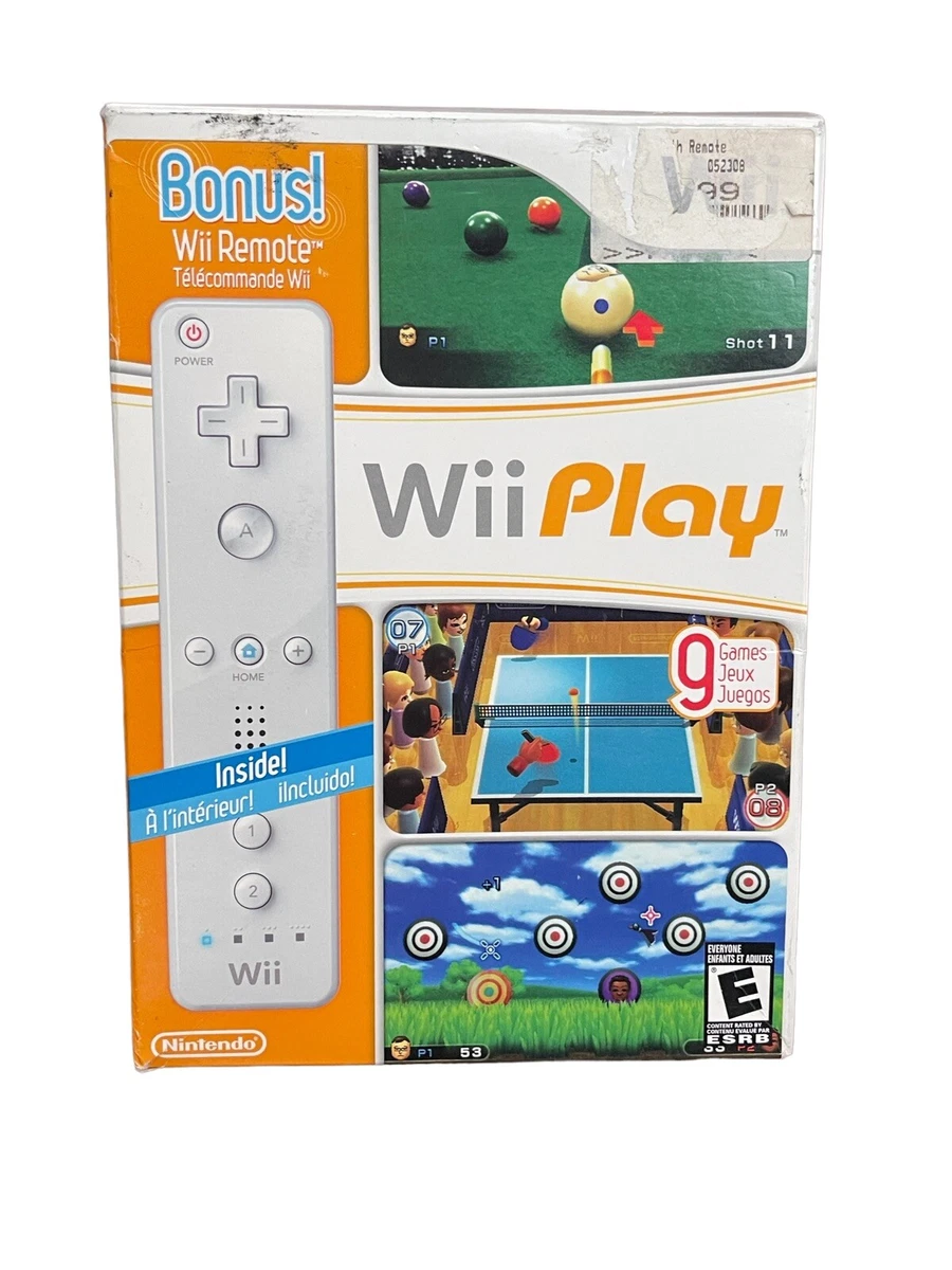 Wii Play Nintendo Wii 2007 Game Bundle W Wii Remote Open Box