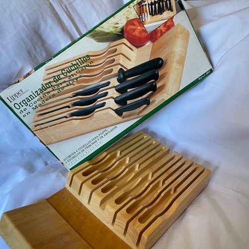 Lipper Beechwood In Drawer 12 Knife Block - Style 357 - Open Box | eBay
