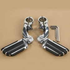 PEDANE POGGIAPIEDI MOTORE CROMO PER CUSTOM HONDA HARLEY SUZUKI YAMAHA KAWASAKI 2