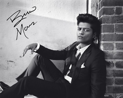 Bruno Mars Unorthodox Jukebox Autogramm Coldplay Autograph Grenade Uptown Funk