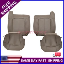 For 99-02 GMC Sierra 1500 2500 3500 Driver & Passenger Bottom & Top Seat Cover