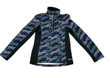 Kerrits Kids Keystone Ice Fil Long Sleeve Shirt - Print 3/4 zipper