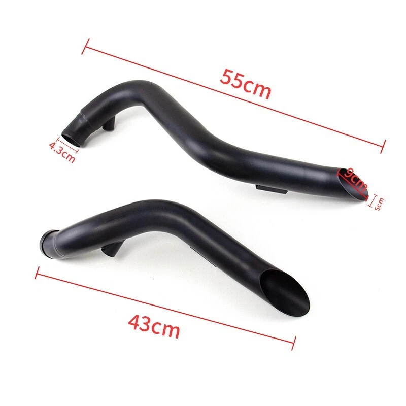 Выхлопные трубы 2 дюйма LAF с фланцевыми комплектами для Harley Sportster Softail в черной упаковке - Изображение 2 из 4