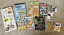 Sticker Lot Miscellaneous Outdoors Fish Vehicles Animals Etc. Journal Scrapbook