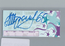 Sep 4 1999 NHL Rookie Tourney Ticket Autograph by Nikolai Antropov Signed Auto