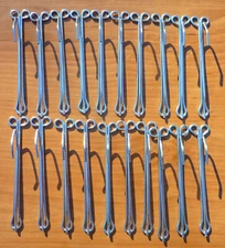 (20) Vintage Graber 4" Slip On Steel Drapery Curtain Hooks 1/2" Drop Drape
