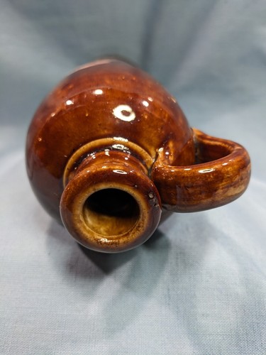 Vintage Glazed, Hand Painted Amsterdam Stoneware Jug / Gin Bottle with Handle - Picture 8 of 9