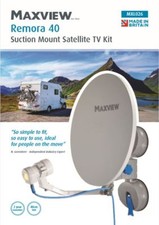 MAXVIEW PORTABLE SATELLITE TV KIT suction cup caravan motorhome camper Remora 40
