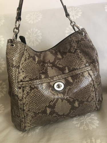 coach snake print purse
