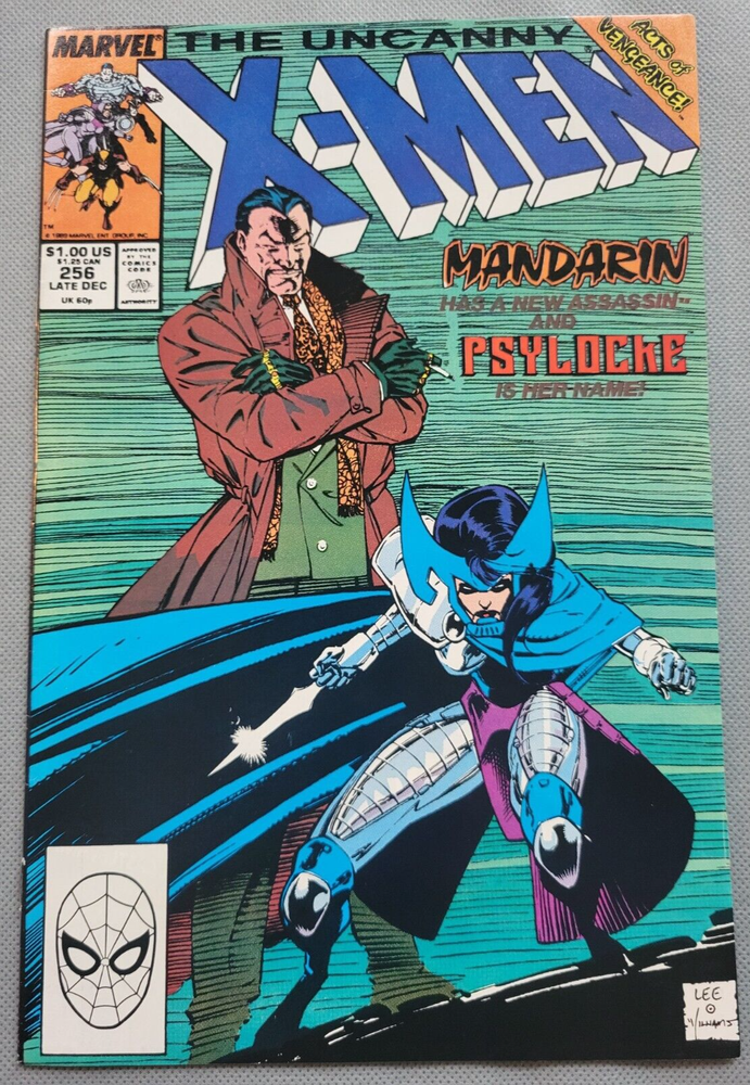 X-Men #256 1989 Key Issue Cover App Mandarin 1st Psylocke App Kwannon App *CCC* X-Men #256 1989 Key Issue Cover App Mandarin 1st Psylocke App Kwannon App *CCC*
