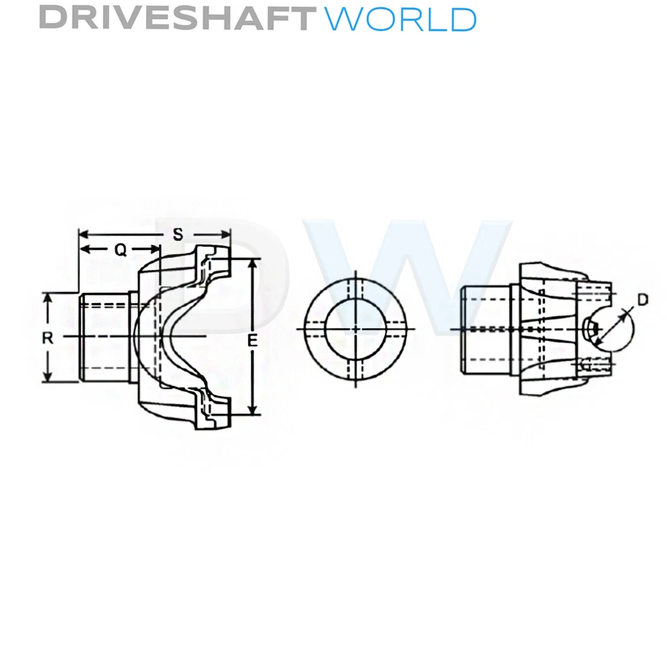 Yugo de extremo del eje de transmisión Ford F-250/F-350 Super Duty 1999-2003 - Spicer 3-4-13881-1 Foto 2 de 2